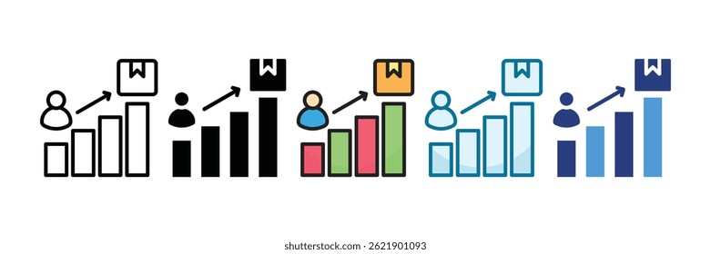 Customer Journey Icon Set Multiple Style Collection