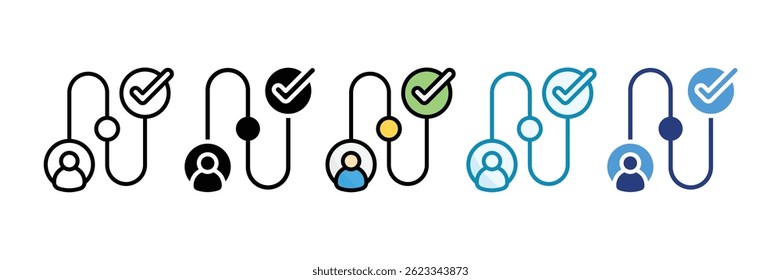 Customer Journey Icon Set Multiple Style Collection