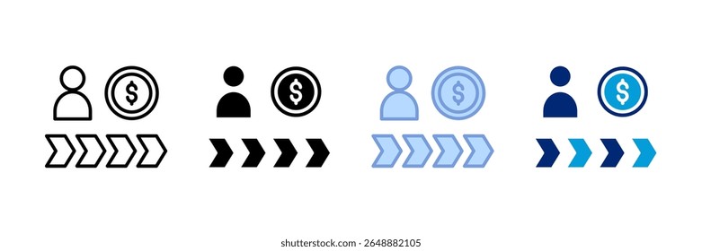 Customer Journey Icon Set Multiple Style Collection