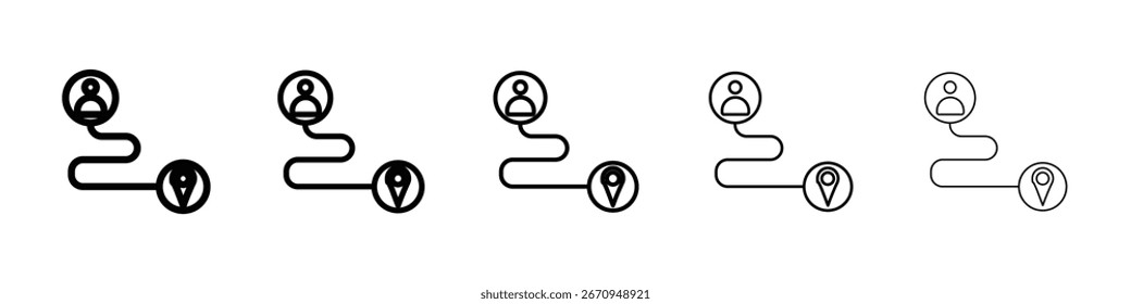 Customer journey icon vector collection. EPS 10