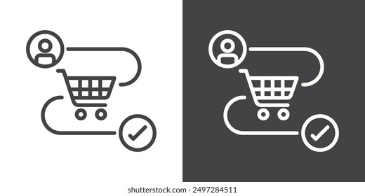 Customer journey icon vector logo set collection for web app ui