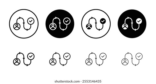 Customer Journey icon web design in vector
