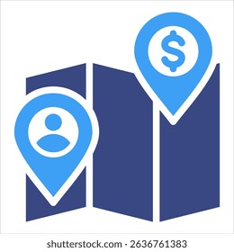 Customer Journey Map Icon Element For Design