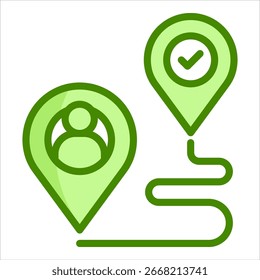 Customer Journey Map Icon-Element für Design