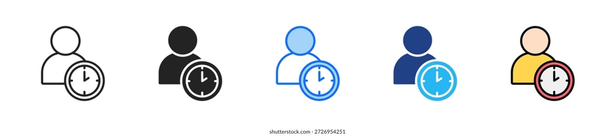 Cliente Lifetime Icon Set Colección de estilo múltiple