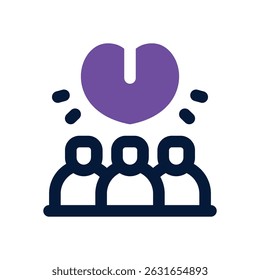 customer loyalty duotone icon. Sleek and modern vector icon for websites, mobile apps, marketing materials, and corporate design. Fully scalable and ready to use.