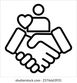 Customer Loyalty Icon Element For Design