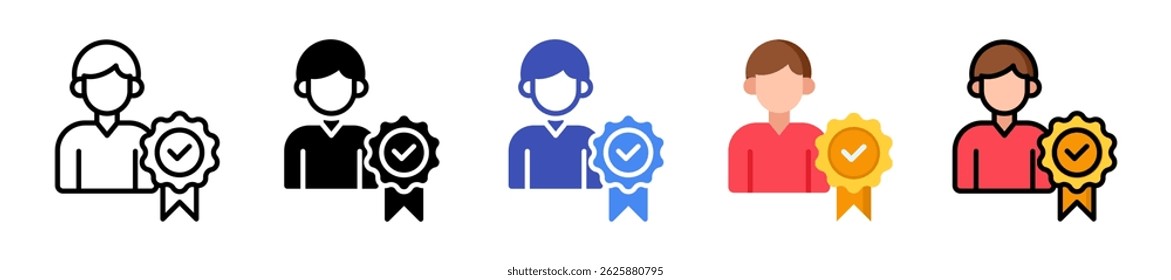 Elemento de icono de lealtad Cliente para diseño