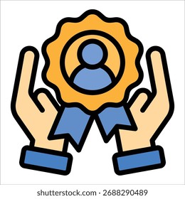 Elemento de icono de lealtad Cliente para diseño