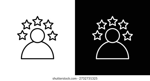 Customer loyalty icon in line design. editable stroke icon.