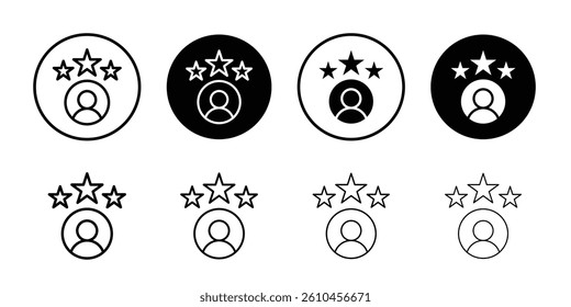 Customer loyalty icon logo set vector