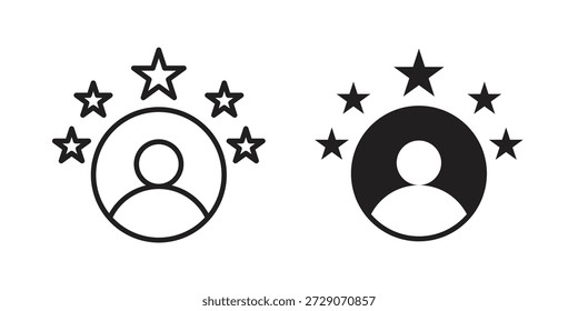 Icono de lealtad Cliente. Iconos simples monocromos para Plantillas, Diseño web