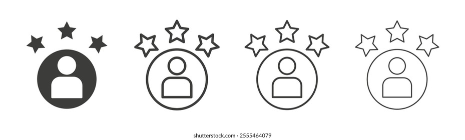 Customer loyalty icon pack. vector illustration