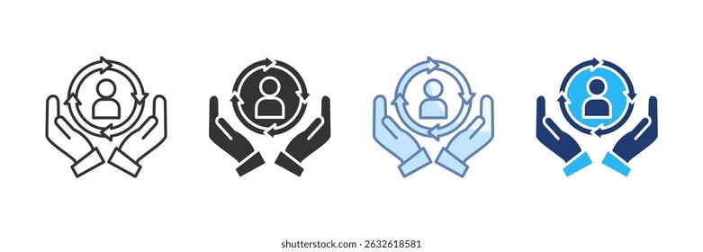 Customer Loyalty Icon Set Multiple Style Collection