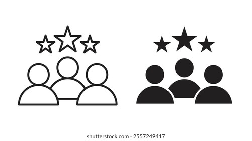 Customer loyalty Icon set. vector illustration set