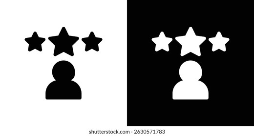 Customer loyalty icon in solid flat trendy design style.