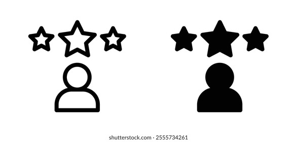 Customer loyalty icon symbol collection on white background.