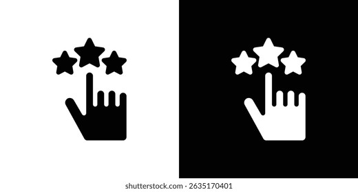 Customer loyalty icon Vector in flat style. Collection silhouettes