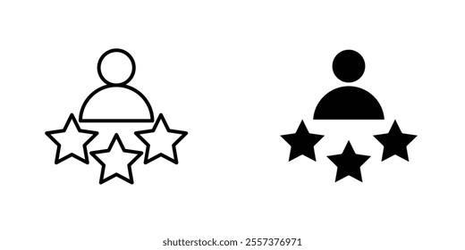 Customer loyalty Icon vector. liner and flat style icons set.