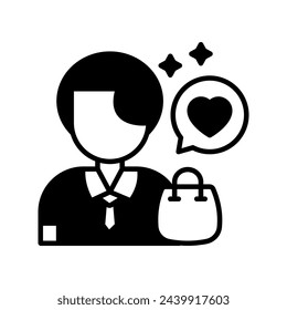 Customer Loyalty  icon in vector. Logotype
