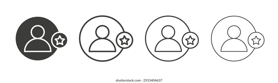 Customer loyalty icons collection. vector set in black color