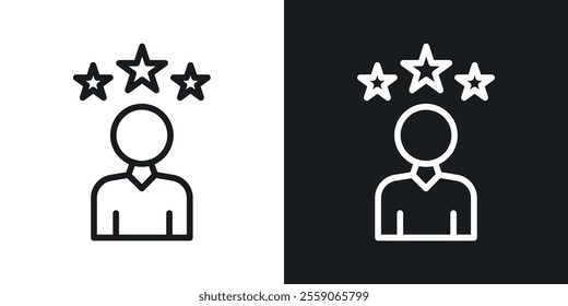 Customer loyalty icons. vector set in black colors