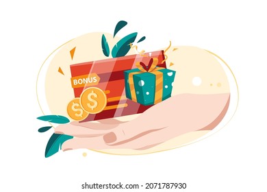 Customer loyalty Illustration concept. Flat illustration isolated on white background.