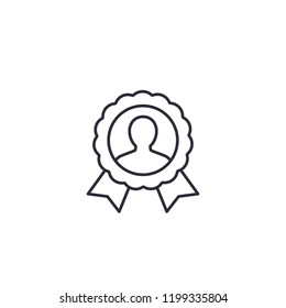 customer loyalty, line icon