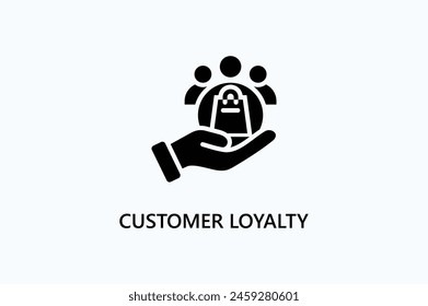 Customer Loyalty Vector Icon Or Logo Illustration