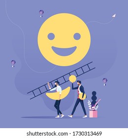 Customer make a review or feedback of the quality of service-Consumer feedback Concept