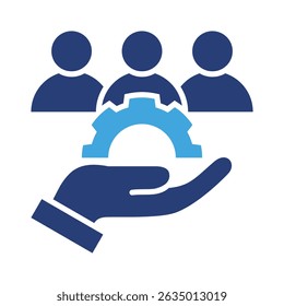 Elemento de ícone para design do gerenciamento de clientes