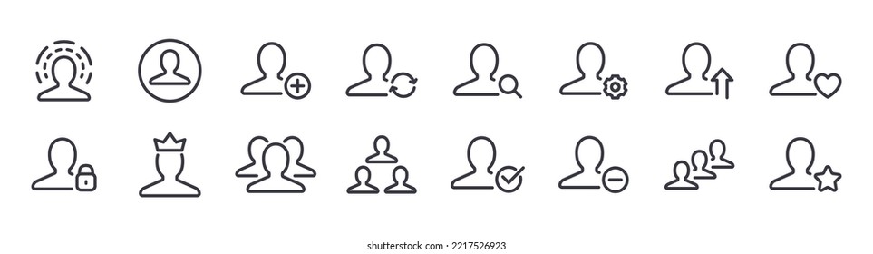 Customer membership client vip icon. Member pictogram person service vector icon set