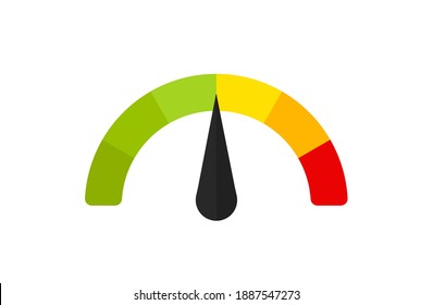 Customer meter. Different emotion customer service mangement. Vector flat illustration
