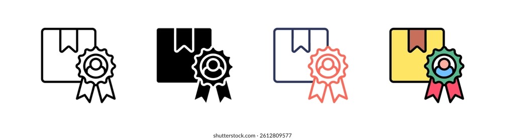 Customer Multi Style Icon Set Vector
