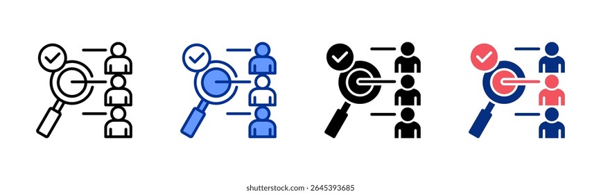 Customer Needs icon sheet multiple style collection