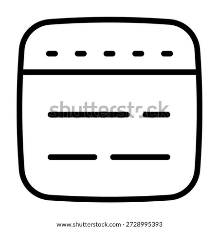 Customer Notes Icon - Black Outline Icons Style For Accounting and Business