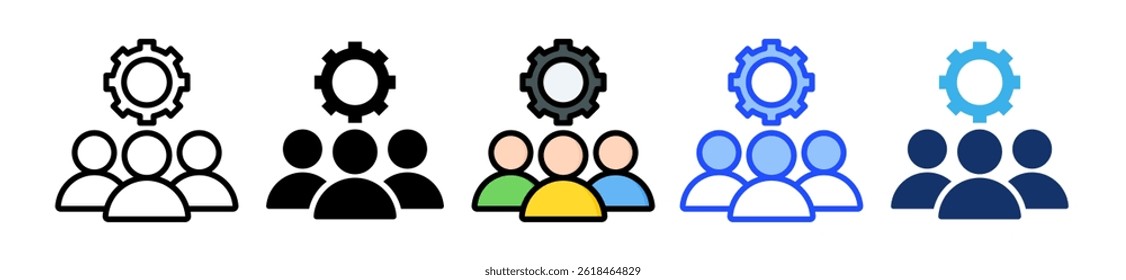 Coleção De Ícones Integrados Do Cliente Com Vários Estilos