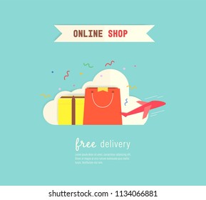 customer online shopping e-commerce flat infographics.