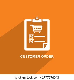 customer order icon, Business icon vector