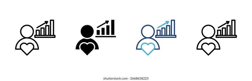 Customer Orientation icon set multiple style collection