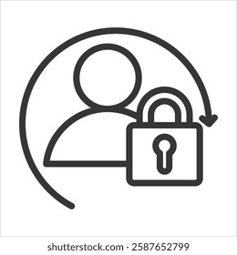 Customer Outline Icon Vector Illustration