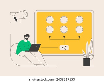 Customer persona abstract concept vector illustration. Understand potential customer needs, target audience, data-driven user research, brand positioning, collect feedback abstract metaphor.