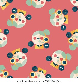 customer phone service flat icon,eps10 seamless pattern background