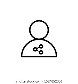 Customer pickup location map marker flat vector icon for apps and websites