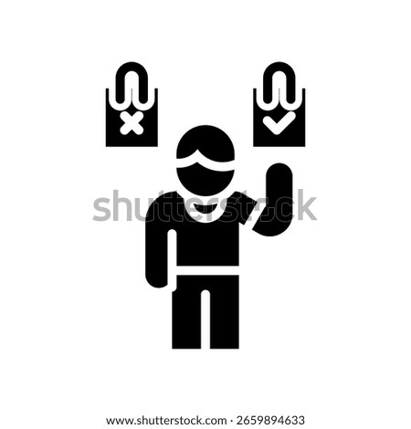Customer Preferences Icon Glyph Vector Illustration