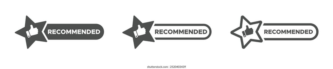 Customer product rating with five stars vector icons set. Customer product rating vector symbol