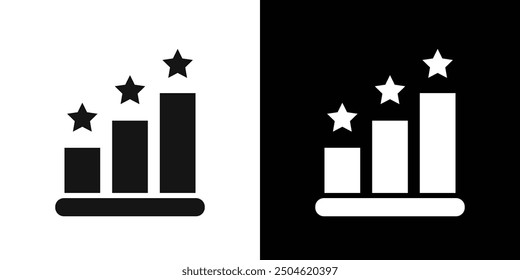 customer product rating icon Symbol mark in filled style