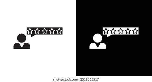 Ilustración de línea delgada plana de Vector de icono de valoración de producto Cliente