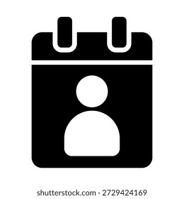 Customer Profile Icon - Solid Black Glyph Icons For Accounting and Business