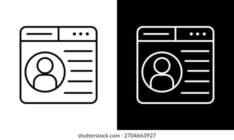 Cliente Perfil Blanco Icon Set Diseño
